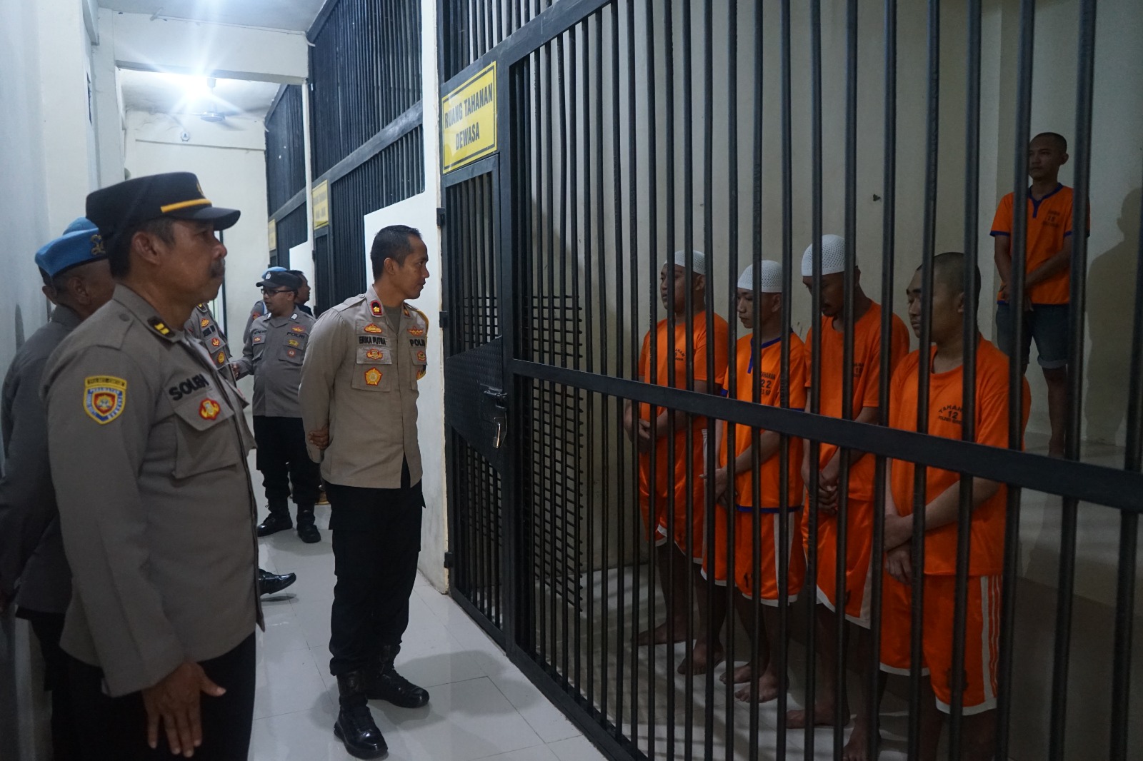 Menjelang Bulan Ramadhan, Polres Gresik Cek Kondisi Tahanan dan Fasilitas